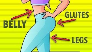 3 in 1 Belly  Legs  Glutes Home Workout To Get Lean [upl. by Seften]