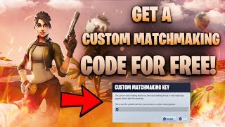 How To Get CUSTOM MATCHMAKING KEY On Fortnite Chapter 2  SupportACreator Code [upl. by Onivag373]