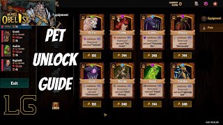 Across The Obelisk Pet Unlock Guide [upl. by Ytsihc]