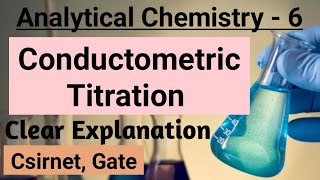 Conductometric Titration complete concept Analytical Chemistry Part1  Important topics csirnet [upl. by Anniram]