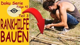 Rankhilfe selber bauen Variante 3 DIY Erbsen amp Bohnen Folge 42 [upl. by Annavahs]