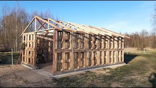 Pallet barn build part 1 [upl. by Saylor]