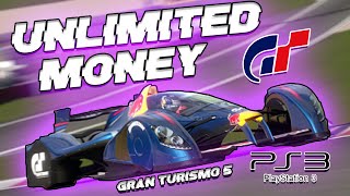 PS3  Gran Turismo 5  Unlimited Money And Free Cars  Garage Editor [upl. by Herve]