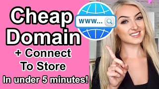 How To Get Cheap Domain  Connect W Online Store [upl. by Nilesoy621]