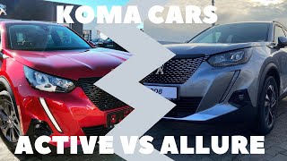 NEW Peugeot 2008 Active vs Allure  Comparison interior  exterior 4K [upl. by Euqimod472]