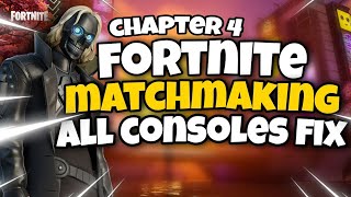 How To Fix Fortnite Chapter 4 Matchmaking Issues on PS5  PS4  Xbox [upl. by Eyahsal]