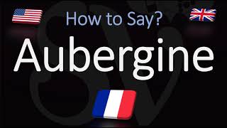 How to Pronounce Aubergine CORRECTLY  Say Eggplant in French [upl. by Ytirahc]