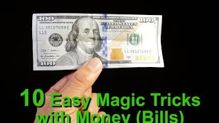 Learn 10 Magic Tricks With Money Bills [upl. by Aline]