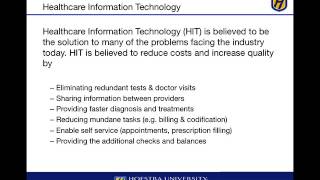 Module 1  Healthcare Information Technology [upl. by Acsecnarf612]