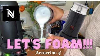 How To Foam Milk With Aeroccino 3 Make Coffee With Foam Tips amp Tricks  Easy Foamed Latte Recipe [upl. by Bennink]