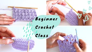 16 Essential Crochet Stitches and Skills Every Beginner Should Know  Beginner Crochet Master Class [upl. by Hairaza]