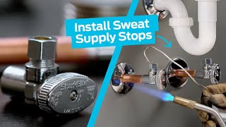 How to Install SharkBite Sweat Supply Stop [upl. by Ahcsap]