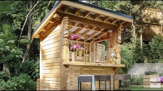 DIY How to Build a Tiki Bar  RealCedarcom [upl. by Negem]