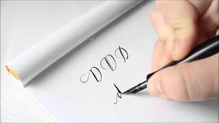 The Letter D  Basic Calligraphy Tutorial [upl. by Nahallac]