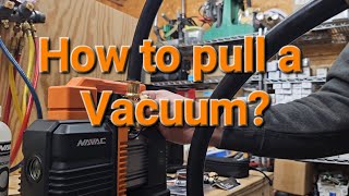 How to use a Vacuum Pump NAVAC [upl. by Dryfoos]