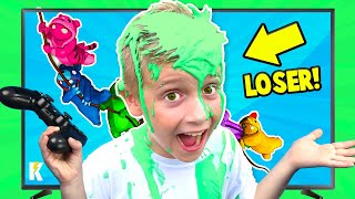 Loser Gets Slimed Gaming with Consequences KidCIty [upl. by Dearman]