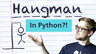 How to build HANGMAN with Python in 10 MINUTES [upl. by Aronos]