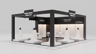 How To Make Exhibition Stand Design 3dsMax Corona Render [upl. by Yggep214]