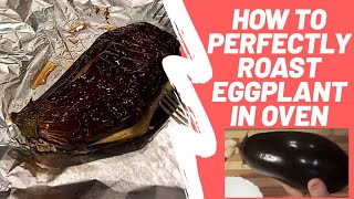 How to Roast Aubergine Eggplant Perfectly in Oven  The Speed Cook [upl. by Iaj]