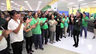 Downtown Los Angeles Walmart Cheer [upl. by Suirtimed]