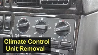 Volvo ECC electronic climate control unit removal 850 S70 V70 XC70 V70R S40 etc [upl. by Nomar495]