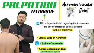 ACROMIOCLAVICULAR JOINT PALPATION  AC Joint  MADE EASY [upl. by Aisset]