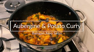 Aubergine And Potato Curry Recipe  Baingan Aloo Sabzi  Vegan Curry [upl. by Lednyc645]