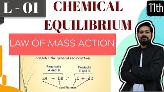 Chemical Equilibrium । Class 11 L1 I Equilibrium  Law of mass action  Equilibrium constants [upl. by Haidabo]