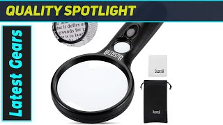 Magnifying Glass with Light BUSATIA LED Perfect Magnifier [upl. by Yand885]