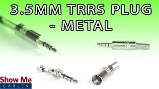 35mm Metal TRRS Plug  DIY Project to Repair Your Audio Cable 945 [upl. by Mathian839]