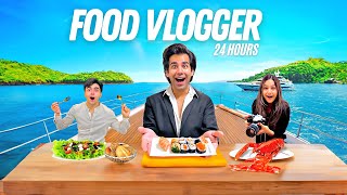 BECOMING REAL FOOD VLOGGER FOR 24 HOURS  Rimorav Vlogs [upl. by Oiluarb]