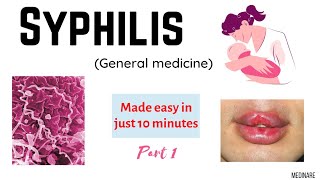 Syphilis  Part 1  Made easy Medinare [upl. by Enilekcaj174]