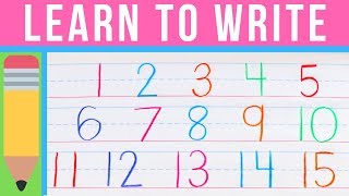 How to Write Numbers  Learn to Write with Chicka Chicka 123  Handwriting Practice for Kids [upl. by Eednyl]