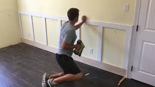 How to Install Wainscoting [upl. by Alra93]