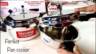 VINOD Triply Steel Pressure Pan 2L l Maxima 25 L sumo steel cooker l Steel cooker l Take abroad [upl. by Kessiah]