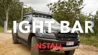 HOW TO  LIGHT BAR INSTALL  EASY [upl. by Karb]