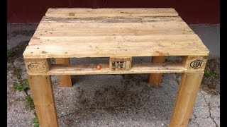 Pallet Table easy to make DIY [upl. by Woodberry]