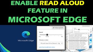 Enable Read Aloud Feature in Microsoft Edge [upl. by Olgnaed]