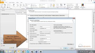 Microsoft Outlook Mail Server Settings [upl. by Ijic]