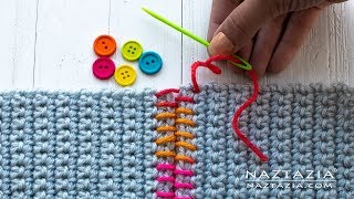 SEWING with CROCHET  TIPS on How to Sew Crochet Together [upl. by Martella]