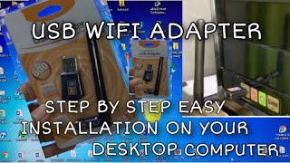 HOW TO CONNECT USB WIFI ADAPTER TO PC THE EASIEST WAY WITHOUT CD DRIVER [upl. by Hemingway223]