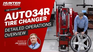 The Hunter Auto34R™ Tire Changer Detailed operations video [upl. by Koenraad218]