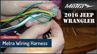 Removing wires from a Metra harness [upl. by Yerga]