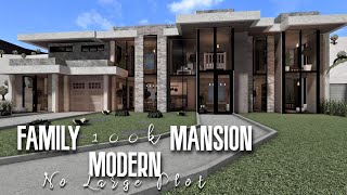 Modern Family Mansion 100k Roblox Bloxburg  No Large Plot [upl. by Bartholemy]