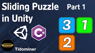 How to create Sliding Puzzle in Unity  Part 1 Setting up and Basic movement [upl. by Nylqcaj]