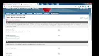 IRCC  How to check the Application Status on Canadaca [upl. by Nirrep]