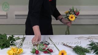 How to Make a Hand Tied Posy [upl. by Bohlin]