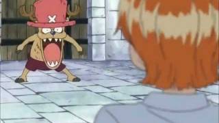 One Piece  Funny Chopper Scene [upl. by Eyllib]