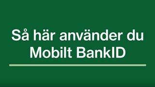 Så här loggar du in på Mina sidor med Mobilt BankID mobil [upl. by Odrawde182]