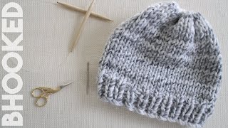 How to Knit a Hat for Complete Beginners [upl. by Deanna]